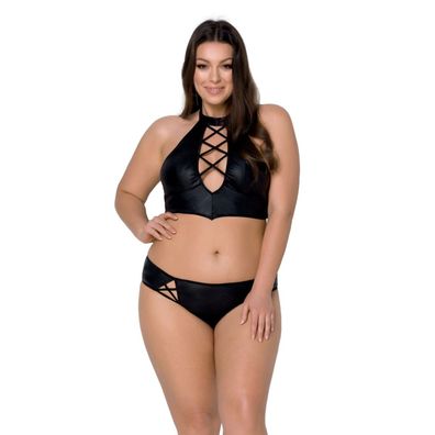 PS Nancy Size Plus bikini 2pcs set black - (X45L, X