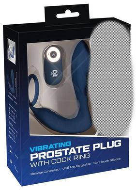 You2Toys-Blue Line Vibrating Prostate Plug with c