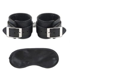 LUX FETISH Unisex Leatherette Cuffs - schwere Qual