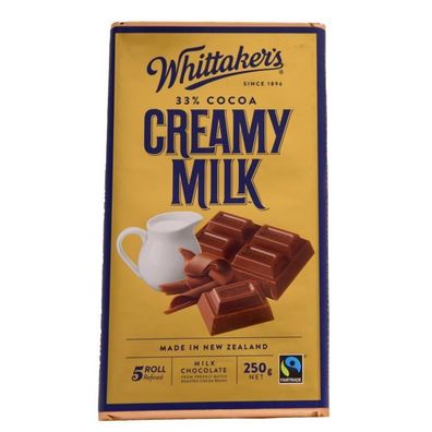 Whittaker's Creamy Milk Fairtrade Chocolate 250 g