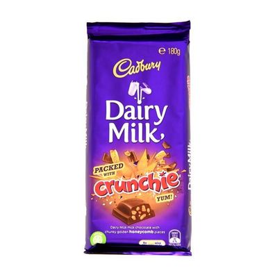 Cadbury Dairy Milk Crunchie Chocolate Schokolade 180 g