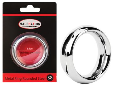 Malesation Metal Ring Rounded Steel - (38,44,48)