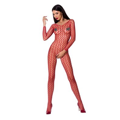PE Bodystocking BS068 red - (S/ L)