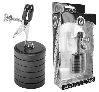 MASTER SERIES Onus Nipple Clamp with Magnet Weight