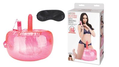 LUX FETISH Inflatable Sex Chair With Vibrating Dil