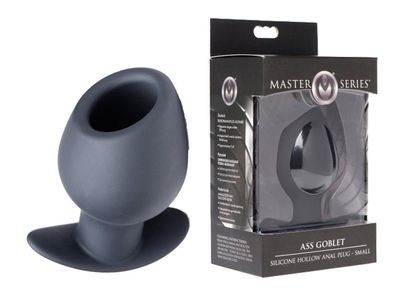 MASTER SERIES Ass Goblet Hollow Anal Plug - (L, S)