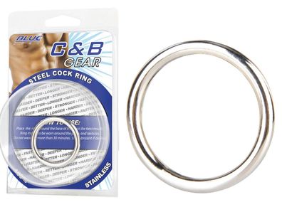 BLUE LINE C&B GEAR steel Cock Ring - (1,3'' ,1,5''
