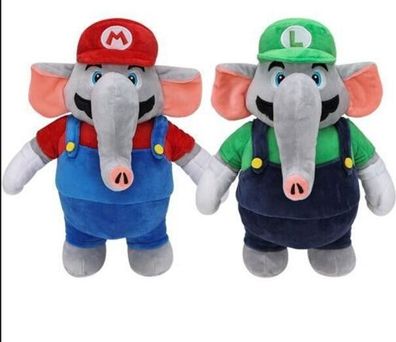Super Mario Bros Elefant Mario Luigi Plüschtiere Weiche Stoffpuppe