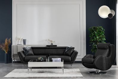 Wohnzimmer Sofagarnitur 31 Couch Polster Möbel Set Textil Luxus neu