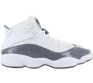 Air Jordan 6 Rings - Herren Basketball Schuhe Weiß-Grau 322992-121