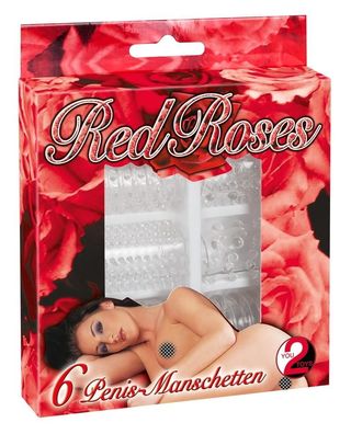 You2Toys- Red Roses Penismanschetten 6er