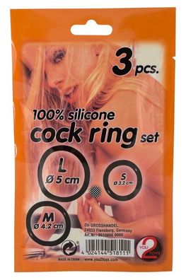 You2Toys- Silicone cock ring set 3 pcs
