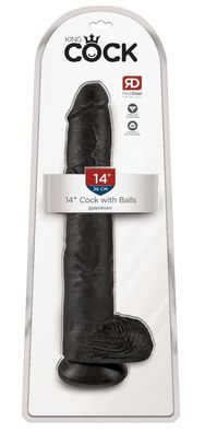 King Cock - 14'' Cock with Balls - (div. Farben)