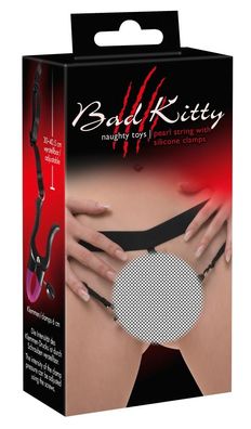 Bad Kitty - pearl string&silicone clamp