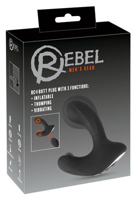 Rebel - RC Butt Plug with 3 func