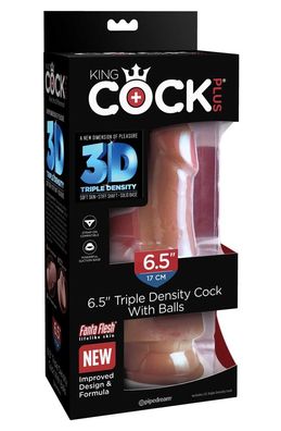 King Cock Plus - 6,5'' Triple Density Cock with Ba
