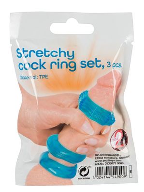 You2Toys - Stretchy cock ring set 3 pcs.