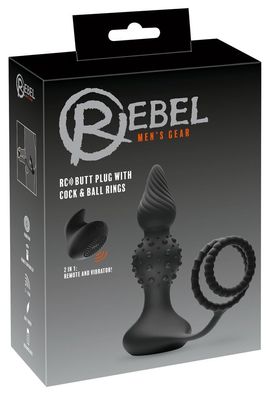 Rebel- ANOS RC butt plug with cock&b