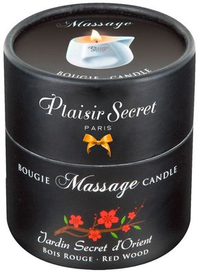 80 ml - Plaisir Secrets - Massage Candle Red Wood