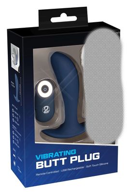 You2Toys-Blue Line Vibrating Butt Plug