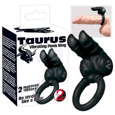 You2Toys-You2Toys Taurus Vibr. Penisring black