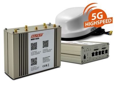 Selfsat MWR 5550 weiß ( 4G / LTE / 5G & WLAN Internet Router bis 3,3 Gbps