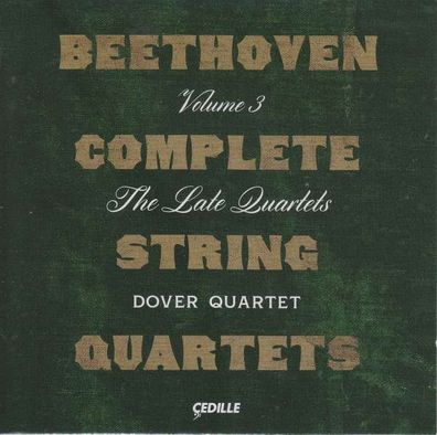 Ludwig van Beethoven (1770-1827) - Sämtliche Streichquartette Vol.3 - - (CD / S)