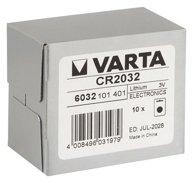 Varta- Batterie Varta CR2032 10x1er