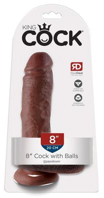 King Cock - 8'' Cock with Balls - (div. Farben)