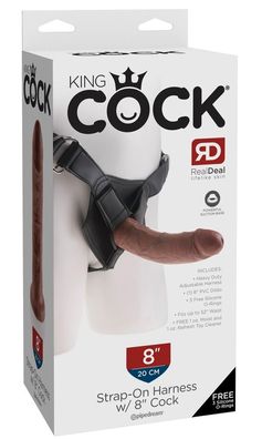 King Cock - Strap - on with 8 Inch - (div. Farben)