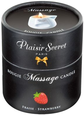 80 ml - Plaisir Secrets - Massage Candle Strawber