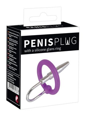 Penisplug - with a silicone glans ri