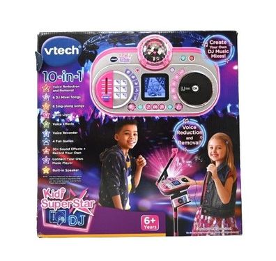 VTech 531703 Kidi Super Star DJ, Rose, Musikspielzeug Mikrofon Karaoke