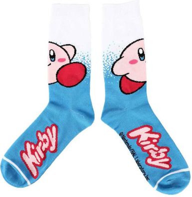 Kirby Socken - Nintendo Jump-´n´-Run Gaming 360° Weiße Motiv Charakter Hero Socken