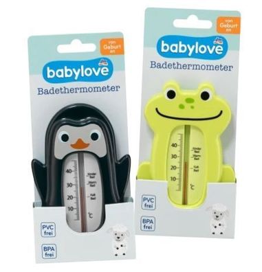 Babylove Badethermometer für Babys, 1 Stück.