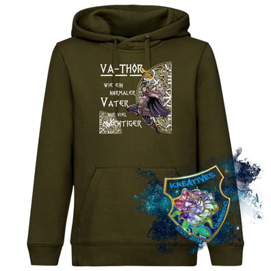 VA -Thor l Kapuzenpullover | Wikinger Pullover Ragnar Valhalla Viking Hoodie