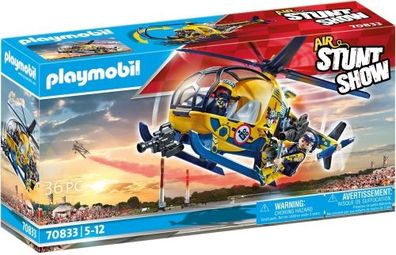 Playmobil 70833 - Air Stunt Show Helicopter with Film Crew - Playmobil ...