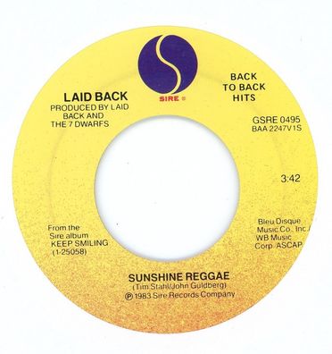 7" Laid Back - Sunshine Reggae ( Ohne Cover )