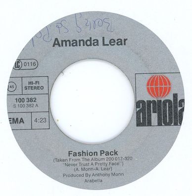 7" Amanda Lear - Fashion Pack ( Ohne Cover )