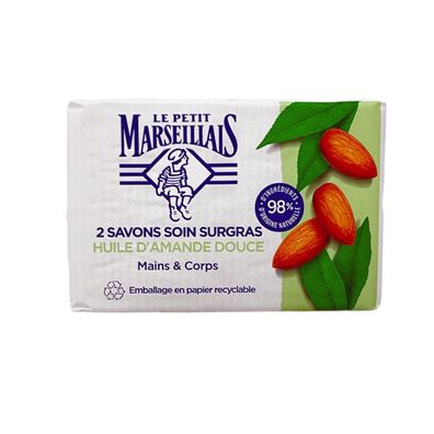 Le Petit Marseillais Seife mit süßem Mandelöl 2x100 Gramm aus Frankreich