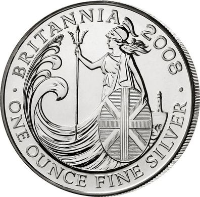 Großbritannien 2008 - Britannia 1 Oz Silber*