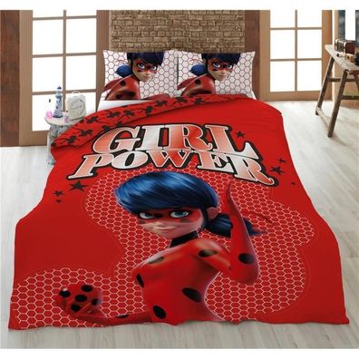 Miraculous Ladybug Bettbezug "Girl Power", 140x200cm, 100% Polyester