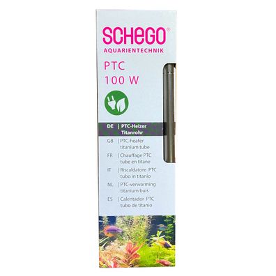 SCHEGO PTC-Heizer Titanrohr - energieeffizienter Aquarium Heizstab - 100W