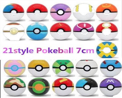 1 Pokeball GO + Pokemonster, 7 cm, Auswahl Geschenk, Spielzeug, Sammeln