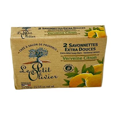 Le Petit Olivier Seife mit Zitrone Eisenkraut und Olivenöl 2 x 100 Gramm
