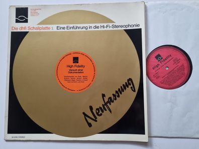Die Dhfi Schallplatte 1 - Eine Einführung In Die Hi-Fi-Stereophonie Vinyl LP Ger