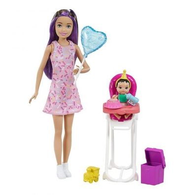 Mattel - Barbie Skipper Babysitters Dolls and Playset with Babysitting Skipper ...