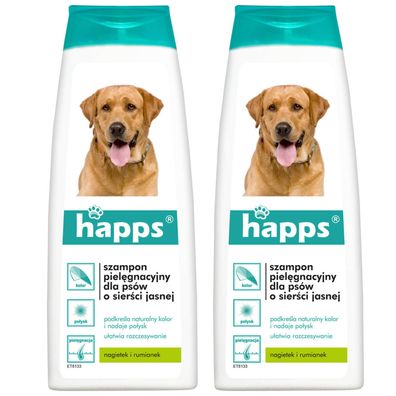Hundeshampoo Hunde Shampoo Für Helles Und Weißes Fell Fellpflege 200ml x2
