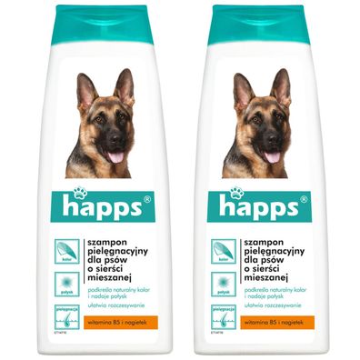 Hundeshampoo Hunde Shampoo Für Gemischtes Fell Fellpflege Universal 200ml x2