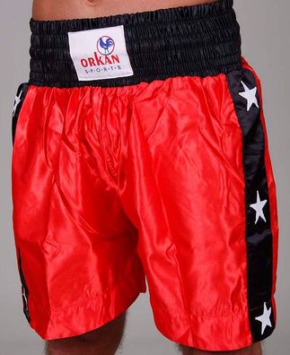 Orkan Thai-Box Shorts rot/ schwarz - Größe: S